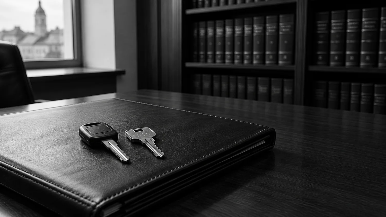 Ключі від автомобіля й квартири на папці справи до скасування арешту майна